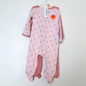 Carter's Baby Girl Sleep and Play 2-pc Pajama Set